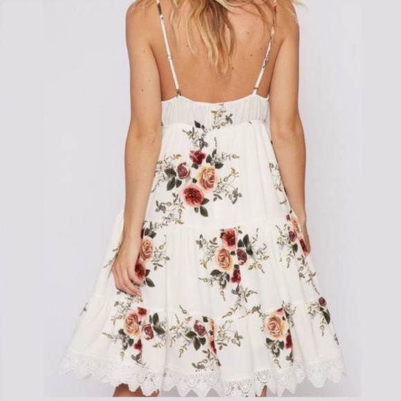 FLORAL SPAGHETTI STRAP DRESS - Picture 2 of 5